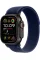 Apple Watch Ultra 2 49mm Black Titanium Case with Blue Trail Loop S/M 2024